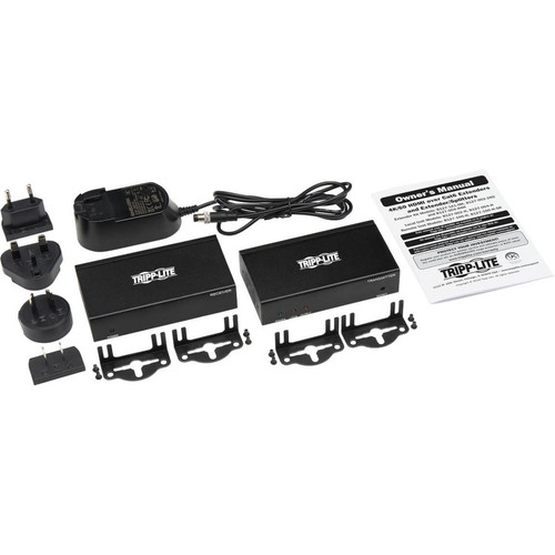 Tripp Lite series B127-1A1-CH HDMI Extender - 2 x Network (RJ-45) - 2 x USB - 2 x HDMI - 125 ft (38100 mm) Extended Range - Metal - (B127-1A1-CH)