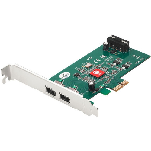 SIIG DP 2-Port FireWire PCIe - PCI Express x1 - Plug-in Card - 2 Firewire Port(s) - 2 Firewire 400 Port(s) - PC, Mac (Fleet Network)