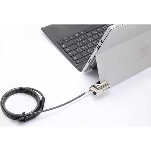 CTA Digital LT-KSGC Kickstand Security Grip Cable - 6. 7 ft Combination Lock for Surface Pro & Laptop/Tablet Hybrids