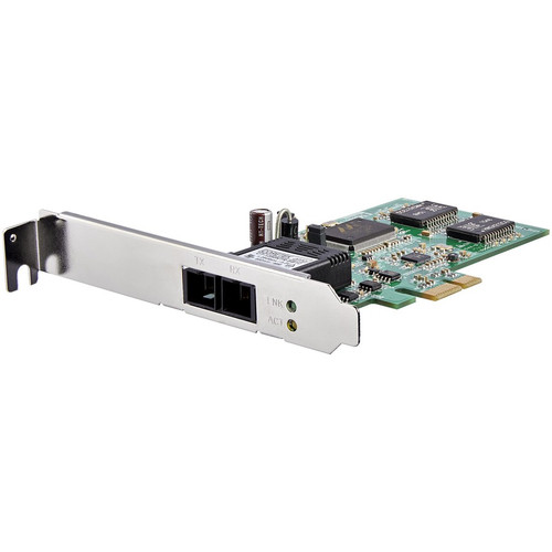 StarTech.com PCI Express (PCIe) Gigabit Ethernet Multimode SC Fiber Network Card Adapter NIC - 550m - Connect a PCIe based desktop or (Fleet Network)