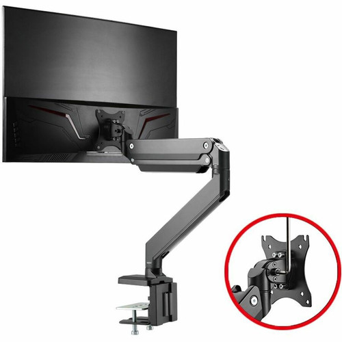 SIIG Black Single Monitor Mounting Arm For Flat And Curved Displays Up To 35 Inch Supported Display Screen Panel Mm S CE-MT2Z11-S1