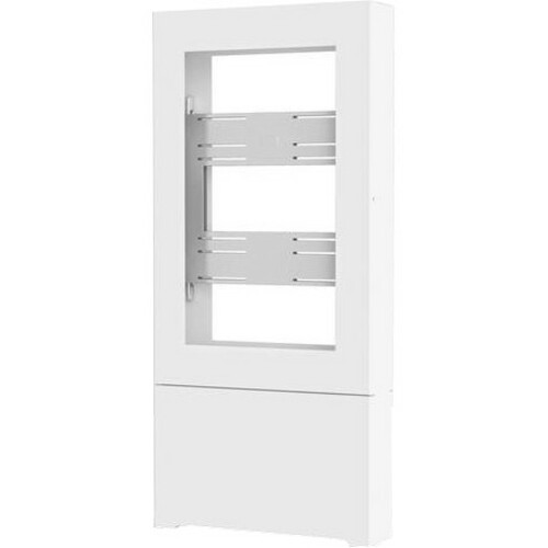 Chief Impact Floor Mounted Kiosk, Portrait 50" White (Fleet Network)