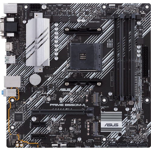 Asus Prime B550M-A/CSM Desktop Motherboard - AMD B550 Chipset - Socket AM4 - Micro ATX - 128 GB DDR4 SDRAM Maximum RAM - DIMM, UDIMM - (Fleet Network)