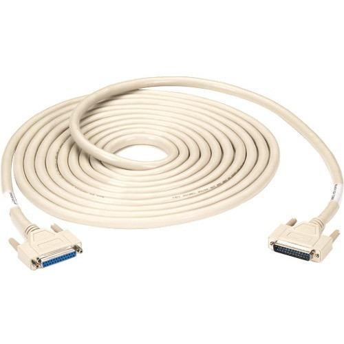 Black Box Serial Data Transfer Cable - 50 ft (15.24 m) Serial Data Transfer Cable for Computer, Switch Box - First End: 1 x DB-25 - - (Fleet Network)