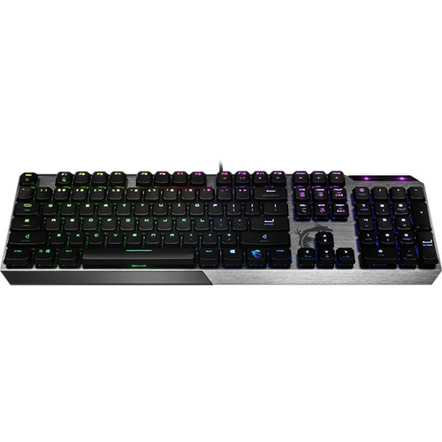 MSI VIGOR GK50 LOW PROFILE Gaming Keyboard - Cable Connectivity - USB 2.0 Interface - RGB LED - Volume Control, Media Center Hot - - - (Fleet Network)