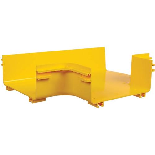 Tripp Lite by Eaton Toolless Horizontal 90-Degree T-Junction for Fiber Routing System,240 mm (10 in) - Horizontal T-Junction - Yellow (Fleet Network)