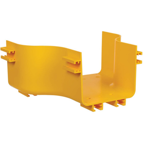 Tripp Lite series SRFC5CPL10 Adapter Fitting, 120 to 240 mm - Cable Waterfall - Yellow - Polyvinyl Chloride (PVC) (Fleet Network)