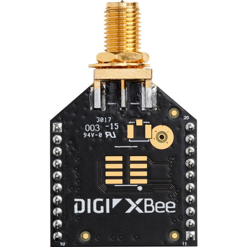 Digi XBee3 RF Adapter - 2.40 GHz ISM - 300 ft Indoor Range - 2 Mile Outdoor Range (Fleet Network)