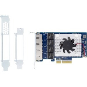 QNAP Quad-Port, 4-Speed 5 GBE Network Expansion Card - PCI Express 3.0 x4 - 4 Port(s) - 4 - Twisted Pair - 5GBase-T - Plug-in Card (Fleet Network)
