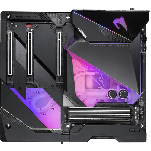 Aorus XTREME WATERFORCE Gaming Desktop Motherboard Socket LGA 1200 Intel Chipset Extended ATX Optane Memory Ready WF Z490 AORUS Z490 AORUS XTREME WF