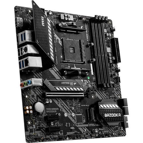 MSI MAG B550M BAZOOKA Micro ATX Desktop Motherboard Socket AMD Chipset DIMM UDIMM 128 GB Maximum RAM SDRAM DDR4 B550MBAZKA