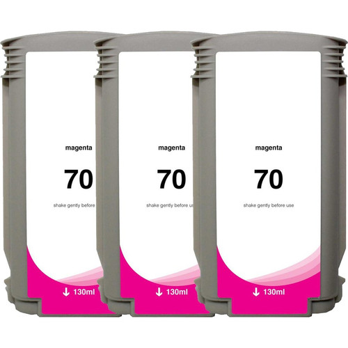 Clover Technologies Remanufactured High Yield Ink Cartridge 70 (C9453A) - Magenta - 3 Pack - High Yield - 3 Pack (Fleet Network)