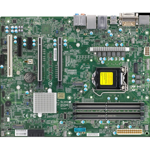Supermicro X12SAE Workstation Motherboard - Intel W480 Chipset - Socket LGA-1200 - ATX - 128 GB DDR4 SDRAM Maximum RAM - DIMM, UDIMM - (Fleet Network)
