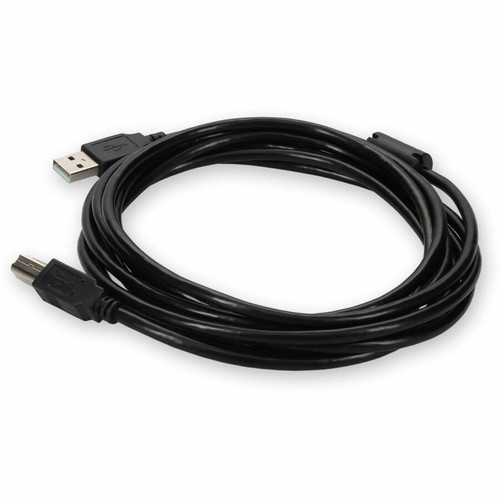 AddOn USBEXTAB3MW USB A 2. 0 Male to B 2. 0 Male Data Cable - 9. 8 ft - 3 m White for Printer - PC - Notebook - Charger