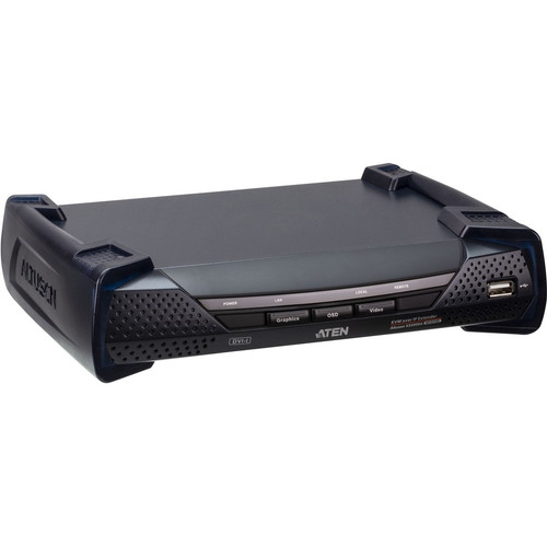 ATEN DVI-I Single Display KVM over IP Receiver - 32808.40 ft (10000000 mm) Range - 1920 x 1200 Maximum Video Resolution - 1 x Network (Fleet Network)