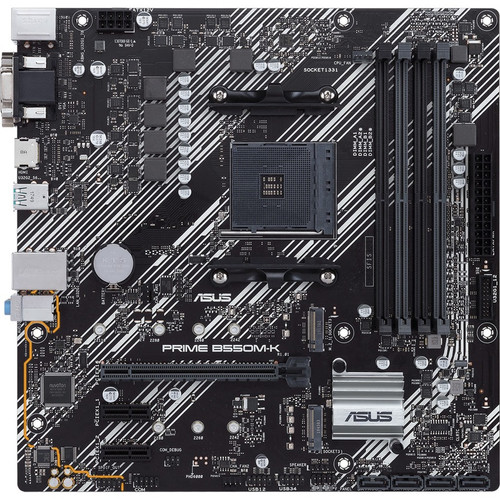 Asus Prime B550M-K Micro ATX Desktop Motherboard Socket AMD Chipset DIMM UDIMM Quad Slot 128 GB Maximum RAM PRIME B550M-K PRIME B550M-K PRIME B550M-K