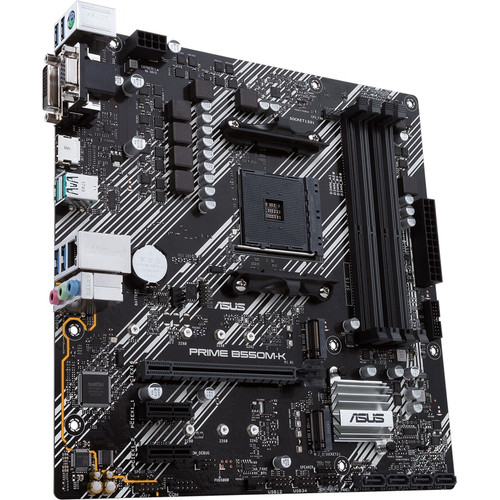 Asus Prime B550M-K Micro ATX Desktop Motherboard Socket AMD Chipset DIMM UDIMM Quad Slot 128 GB Maximum RAM PRIME B550M-K PRIME B550M-K PRIME B550M-K