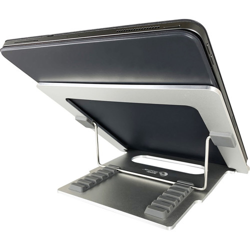 Amer Mounts Foldable Laptop And Tablet Stand For Devices Up To 15.6 Inches Notebook Aluminum Support Screen Silver Alloy Size Upto AMRNS01