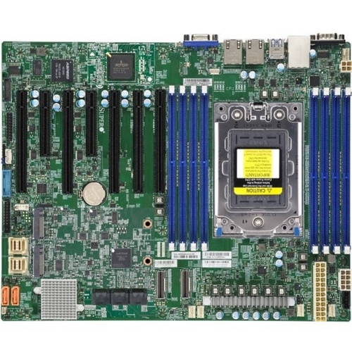 Supermicro H12SSL-NT Server Motherboard - AMD Chipset - Socket SP3 - ATX - EPYC Processor Supported - 2 TB DDR4 SDRAM Maximum RAM - - (Fleet Network)
