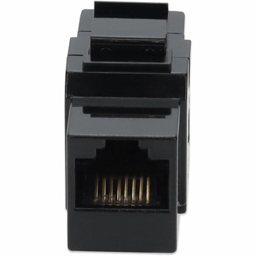 AddOn RJ-45 (Female) to RJ-45 (Female) Black Cat6A UTP Copper Connector - 1 x RJ-45 Network - Female - 1 x RJ-45 Network - Female - (ADD-C6AUCP-BK)
