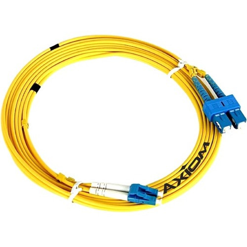 Axiom Fiber Optic Duplex Network Cable - 82 ft Fiber Optic Network Cable for Network Device - First End: 2 x Male Network - Second 2 x (Fleet Network)