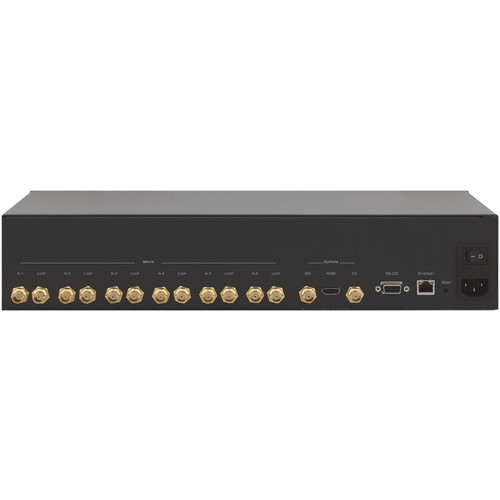 Kramer MV-6 3G HD-SDI Multiviewer - 1920 x 1080 - Full HD - Twisted Pair - 6 x 3 - Display - 1 x HDMI Out - 12 x SDI In - 2 x SDI Out (MV-6/110V)