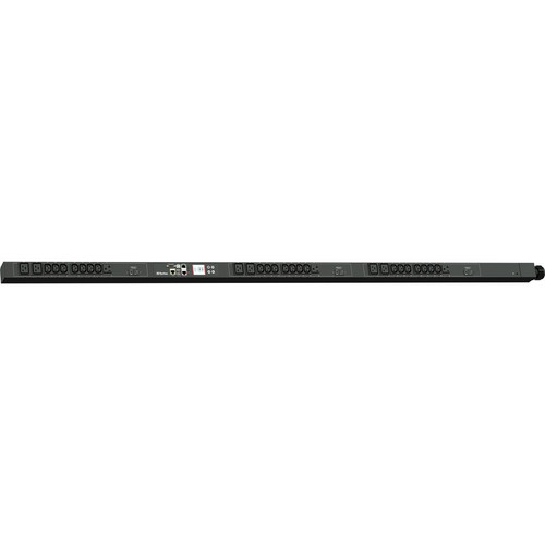 Raritan PX3-5660V-C1 Monitored 30-Outlet Rack PDU - 8. 60 kVA - 230V AC Input - 21x C13 - 6x C19 - 3x NEMA 5-20R - 0U Vertical Mount