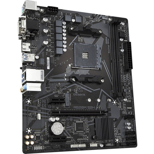 GIGABYTE Ultra Durable A520M S2H Desktop Motherboard - AMD A520 Chipset - Socket AM4 - Micro ATX - 64 GB DDR4 SDRAM Maximum RAM - - 2 (A520M S2H)