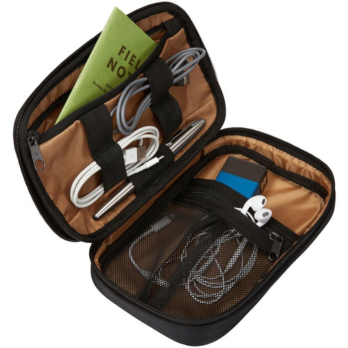 Case Logic Lectro LAC-101 Carrying Case Accessories, Charger, Cord, Electronic Device - Black - 840D Polyester Body - 9.84" (249.94 x (3204521)