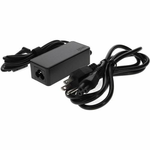 AddOn Lenovo ADLX45DLC3A Compatible 45W 20V at 2.25A Black 3.0 mm x 1.0 mm Laptop Power Adapter and Cable - 45 W - 20 V DC Output - A (Fleet Network)