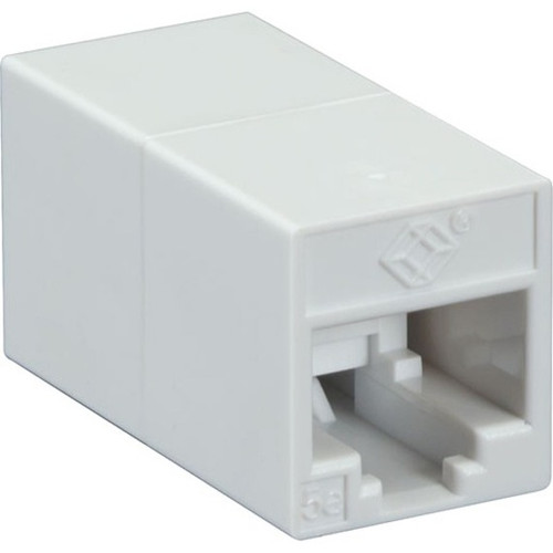 Black Box Cat5e Unshielded Straight-Pin Coupler 10 Pack White RJ45 Female To Network RJ-45 X FM506-R2-10PAK