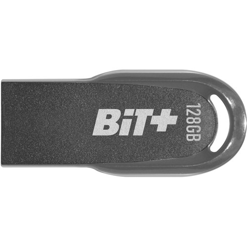 Patriot Memory Bit+ USB 3.2 GEN. 1 Flash Drive - 128 GB - USB 3.2 (Gen 1) - Black - 2 Year Warranty (Fleet Network)