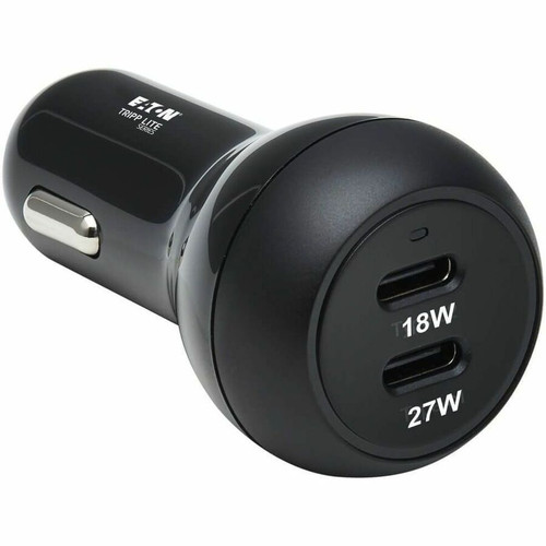 Tripp Lite series U280-C02-45W-2B Auto Adapter - 27 W - 12 V DC Input - 5 V DC, 9 V DC Output - 3 A - Black (Fleet Network)