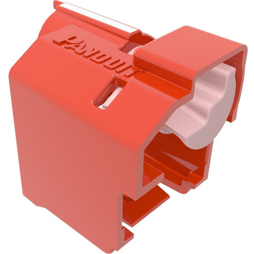 Panduit Standard, Lock-In Devices, Red - Standard for Patch Cord - Polycarbonate - 100 (Fleet Network)
