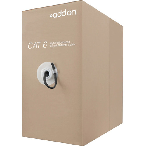 AddOn 2000ft Non-Terminated Black OM1 OFNR (Riser-Rated) 6-Strand Fiber Outdoor Bulk Cable - 2000 ft (609.60 m) Fiber Optic Network - (Fleet Network)