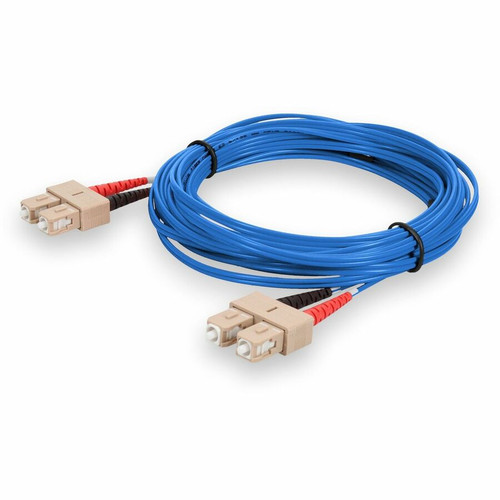 AddOn 10m SC to SC Blue OM1 Duplex OFNR (Riser-Rated) MMF Fiber Patch Cable - 32.8 ft (10 m) Fiber Optic Network Cable for Network - 2 (Fleet Network)