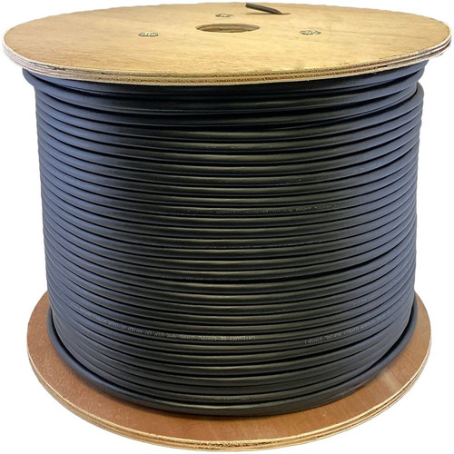 AddOn 1000ft Non-Terminated Black OM3 Duplex OFNR (Riser-Rated) 2-Strand Fiber Bulk Cable - 1000 ft (304.80 m) Fiber Optic Network for (Fleet Network)