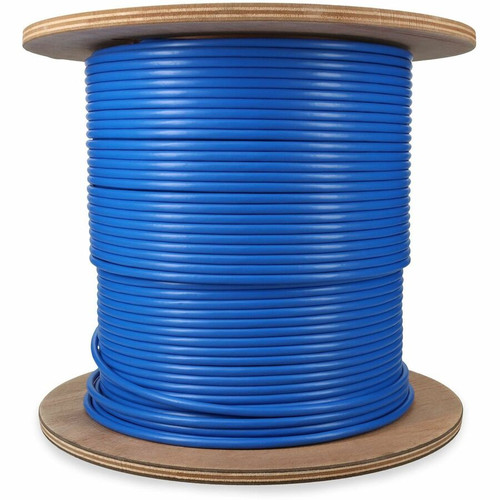 AddOn 500ft Non-Terminated Blue CAT 6A Shielded Plenum-Rated Bulk Cable - 500 ft (152.40 m) Category 6a Network Cable for Network - - (ADD-500FCAT6ASPNT-BE)
