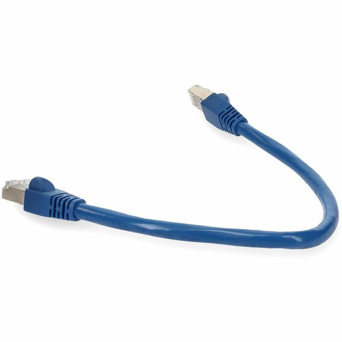 AddOn 5ft Blue CAT 6A Shielded PVC Ethernet Cable Snagless Easy Clear Boot RJ-45 M/M - 5 ft (1.52 m) Category 6a Network Cable for - 1 (ADD-5FCAT6ASTP-BE)