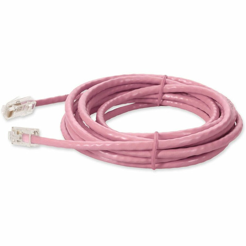 AddOn 7ft Pink CAT 6 PVC Ethernet Cable Non-Booted RJ-45 M/M - 7 ft (2.13 m) Category 6 Network Cable for Network Device - First End: (ADD-7FCAT6NB-PK)