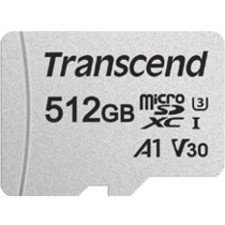 Transcend 300S 512 GB Class 10/UHS-I (U3) microSDXC - 1 - 95 MB/s Read - 40 MB/s Write (Fleet Network)
