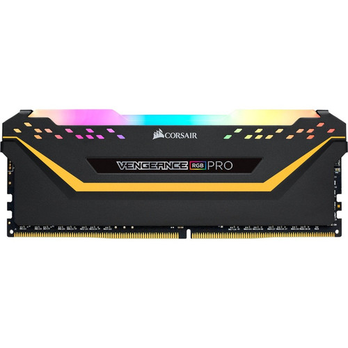 Corsair Vengeance RGB Pro 32GB (2 x 16GB) DDR4 DRAM 3200MHz C16 Memory Kit - Black - For Motherboard, Desktop PC - 32 GB (2 x 16GB) - (CMW32GX4M2E3200C16-TUF)