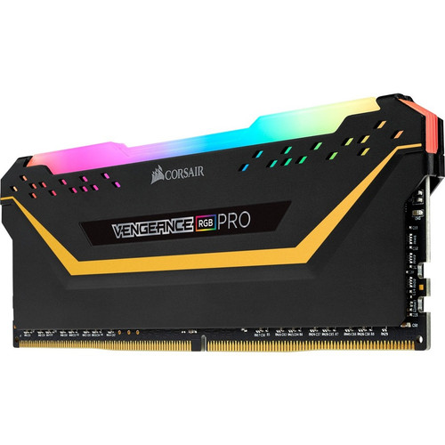 Corsair Vengeance RGB Pro 32GB (2 x 16GB) DDR4 DRAM 3200MHz C16 Memory Kit - Black - For Motherboard, Desktop PC - 32 GB (2 x 16GB) - (CMW32GX4M2E3200C16-TUF)