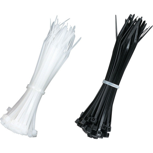Black Box Mini Cable Ties - Cable Tie - Black, Natural - 100 Pack (Fleet Network)