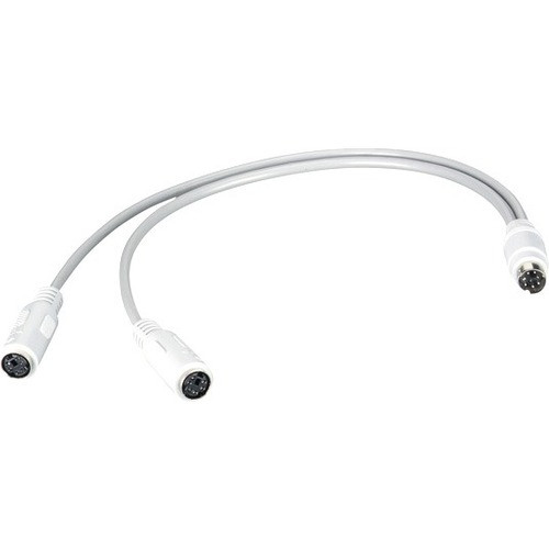 Black Box Mini DIN Y-Cable - 6-Pin, Female/Male/Female - Mini-DIN Data Transfer Cable for Computer, Keyboard, Notebook - First End: 1 (Fleet Network)