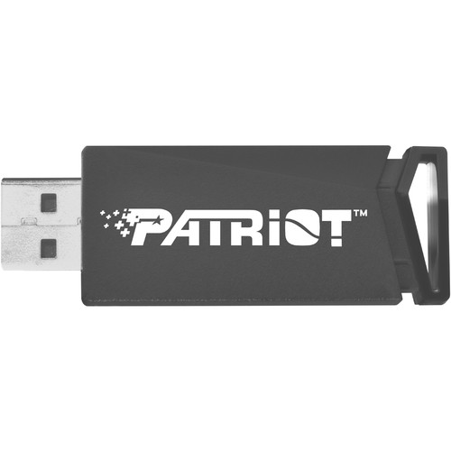 Patriot Memory Push+ USB 3.2 GEN. 1 FLASH DRIVE - 128 GB - USB 3.2 (Gen 1) - Black - 2 Year Warranty (PSF128GPSHB32U)