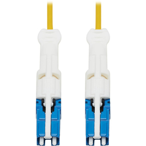 Tripp Lite series N381C-01M 400Gb Duplex Singlemode 9/125 OS2 Fiber Optic Cable, Yellow, 1 m - 3.3 ft (1 m) Fiber Optic Network Cable (Fleet Network)