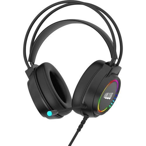 Adesso Stereo Gaming Headset with Adjustable Noise Cancelling Microphone - Stereo - USB - Wired - Over-the-head - Binaural - - Noise - (XTREAM G5)