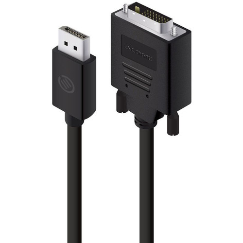 Alogic DisplayPort to DVI-D Cable Male to Male - Elements Series - 2m - 6.6 ft DisplayPort/DVI-D A/V Cable for Computer, Monitor, - 1 (Fleet Network)