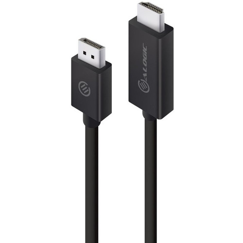 Alogic DisplayPort to HDMI Cable Male to Male - Elements Series - 2m - 6.6 ft DisplayPort/HDMI A/V Cable for Monitor, Docking Station, (Fleet Network)